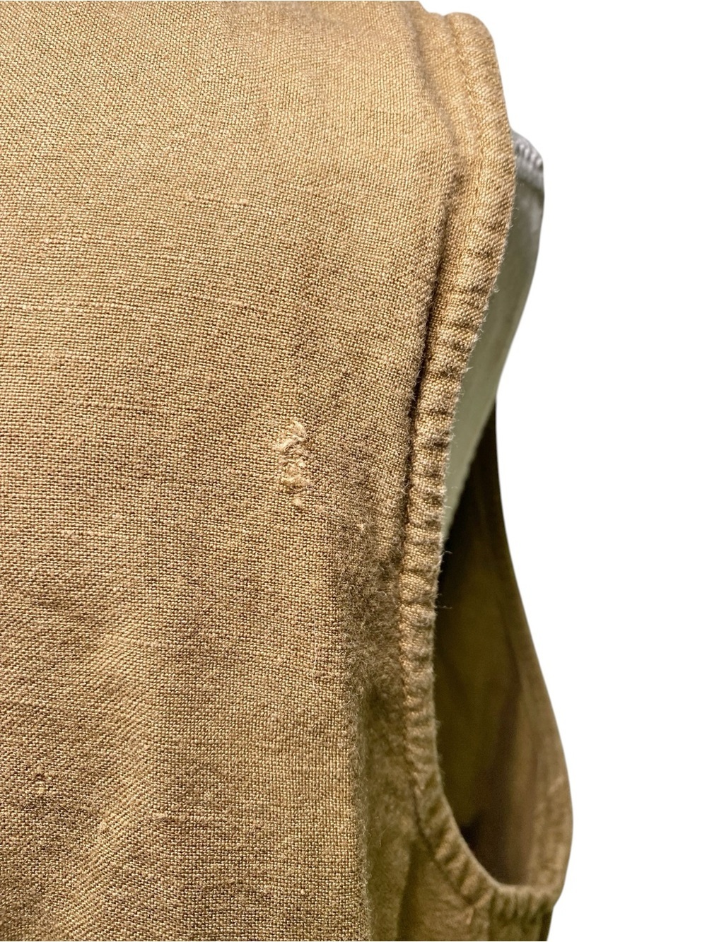 Norton McNaughton Y2K Earthy Linen Blend Floral Embroidered Button-Down Top - Picture 13 of 13